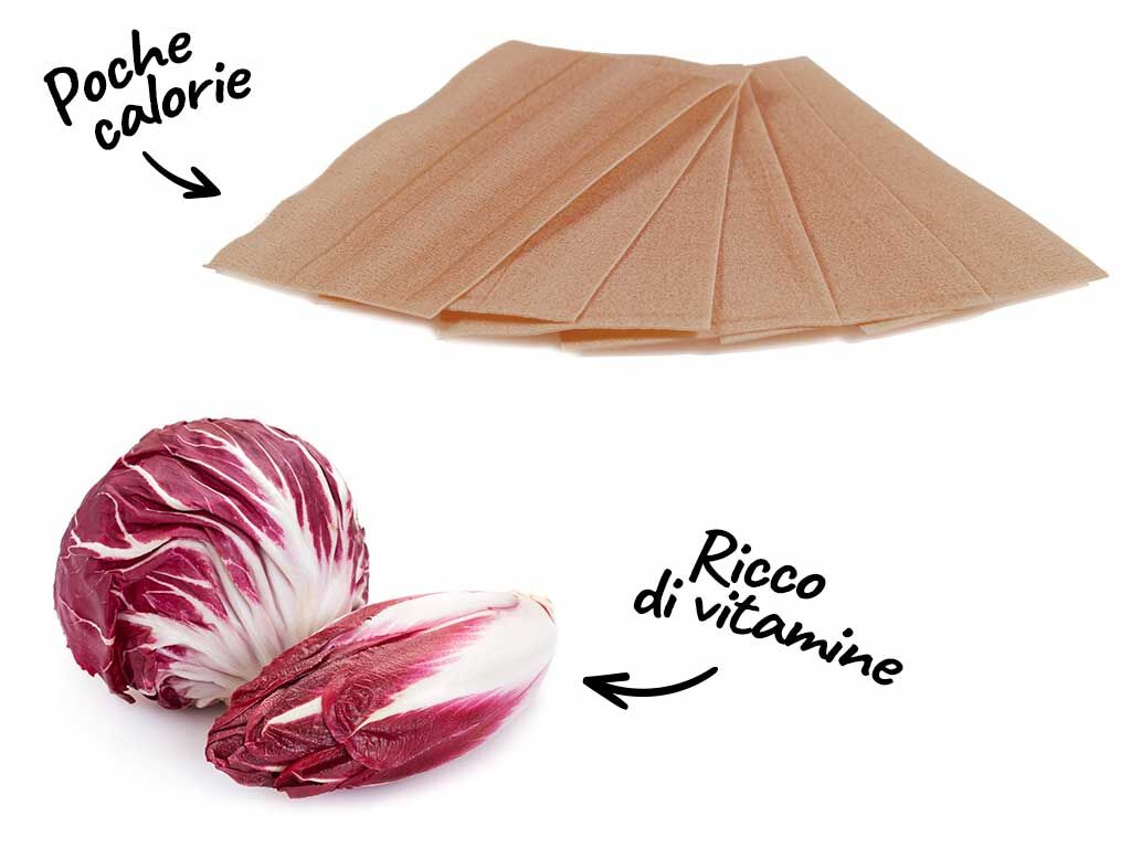 Ingredienti di Lasagna integrale dietetica al radicchio