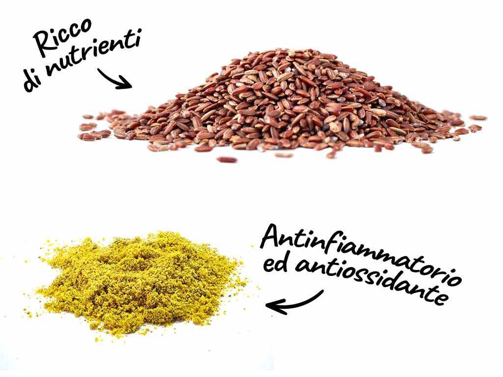 Ingredienti di Riso basmati integrale dietetico con pollo al curry