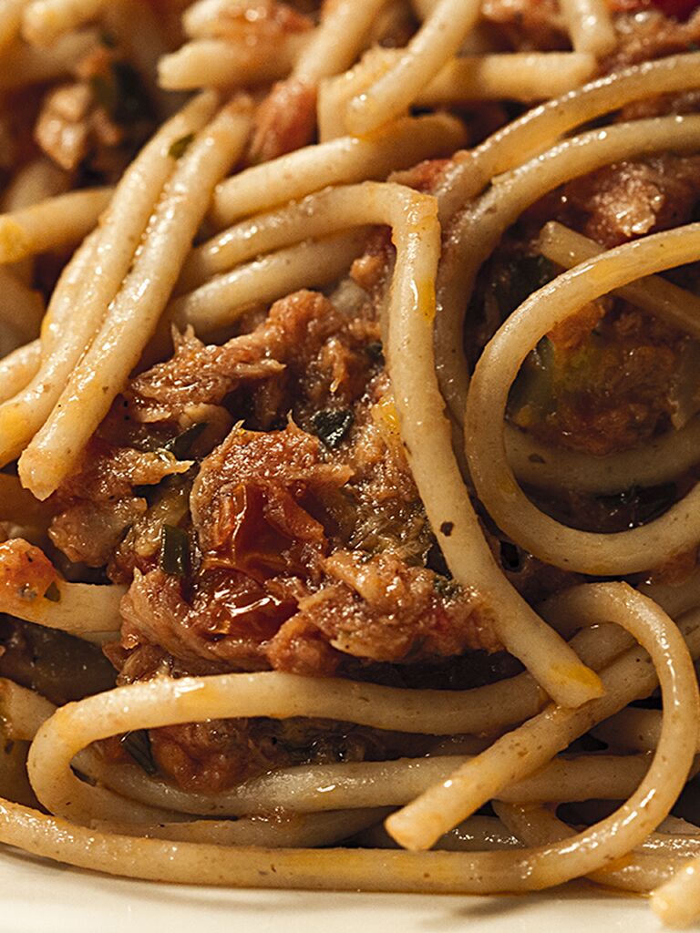 Spaghetti integrali dietetici al tonno