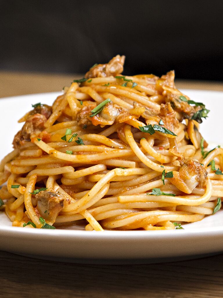 Spaghetti integrali dietetici alle vongole